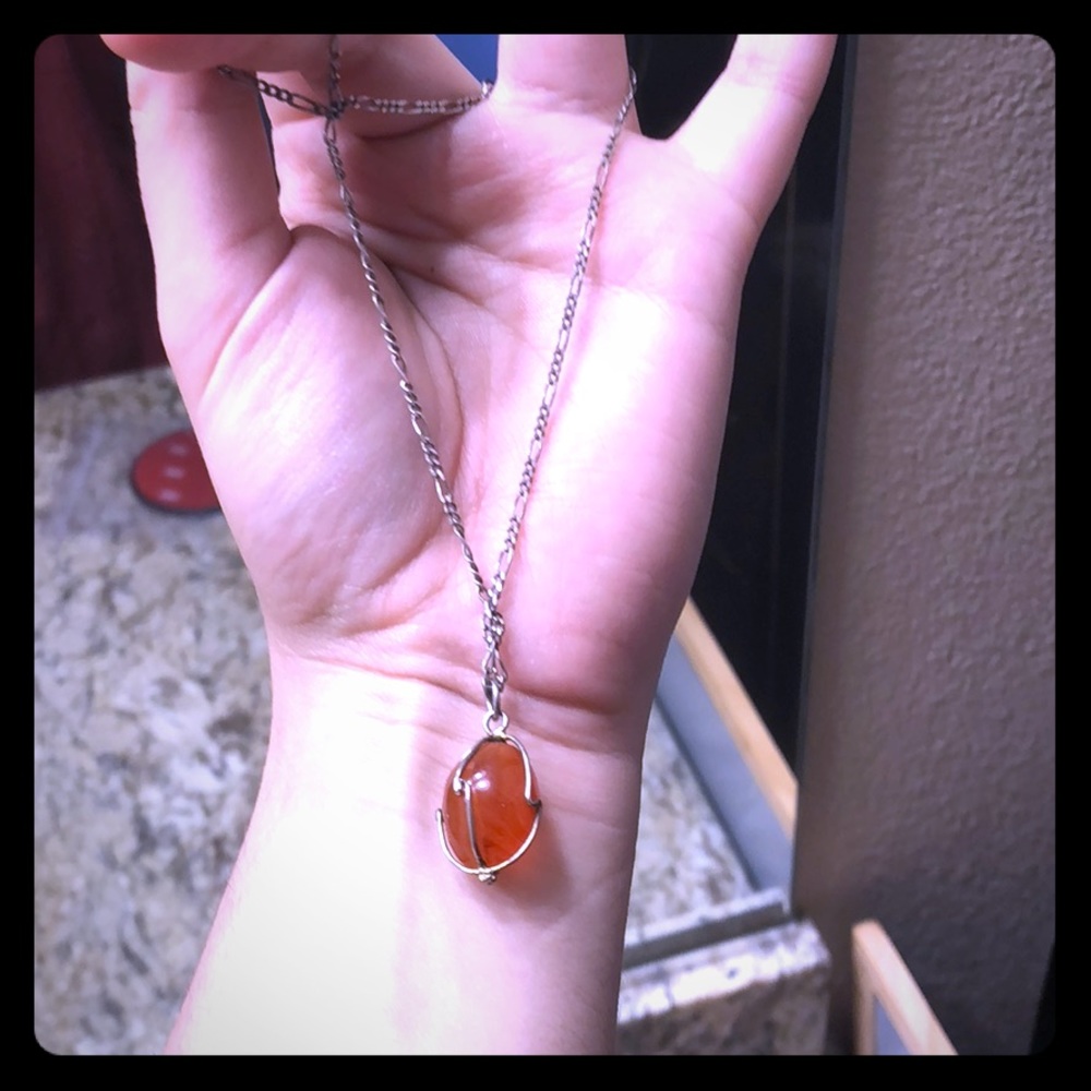 💯Vintage Real crystal sterling stone ⭐️ - Picture 4 of 8